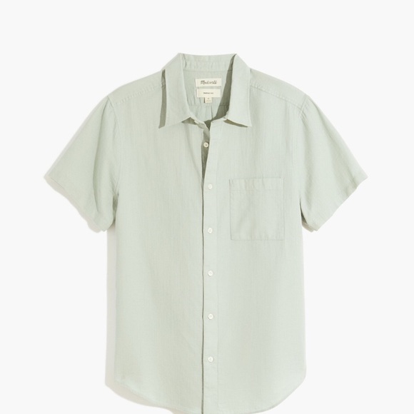 Madewell Green Casual Button Down Shirt - Picture 1 of 12